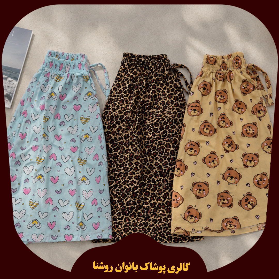 شلوارک زنانه نخی تایلندی قد ۵۰